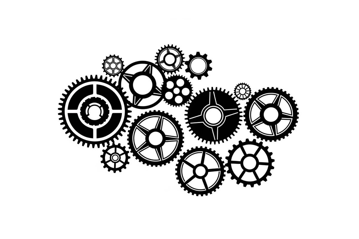 Gear & Cogwheel Silhouette Vector Bu, an Illustration by jahid234 (Photo 42 of 51)