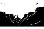 Cliff Landscape Silhouette, an Object Graphic by Creativeshirt (Thumbnail 15 of 20)