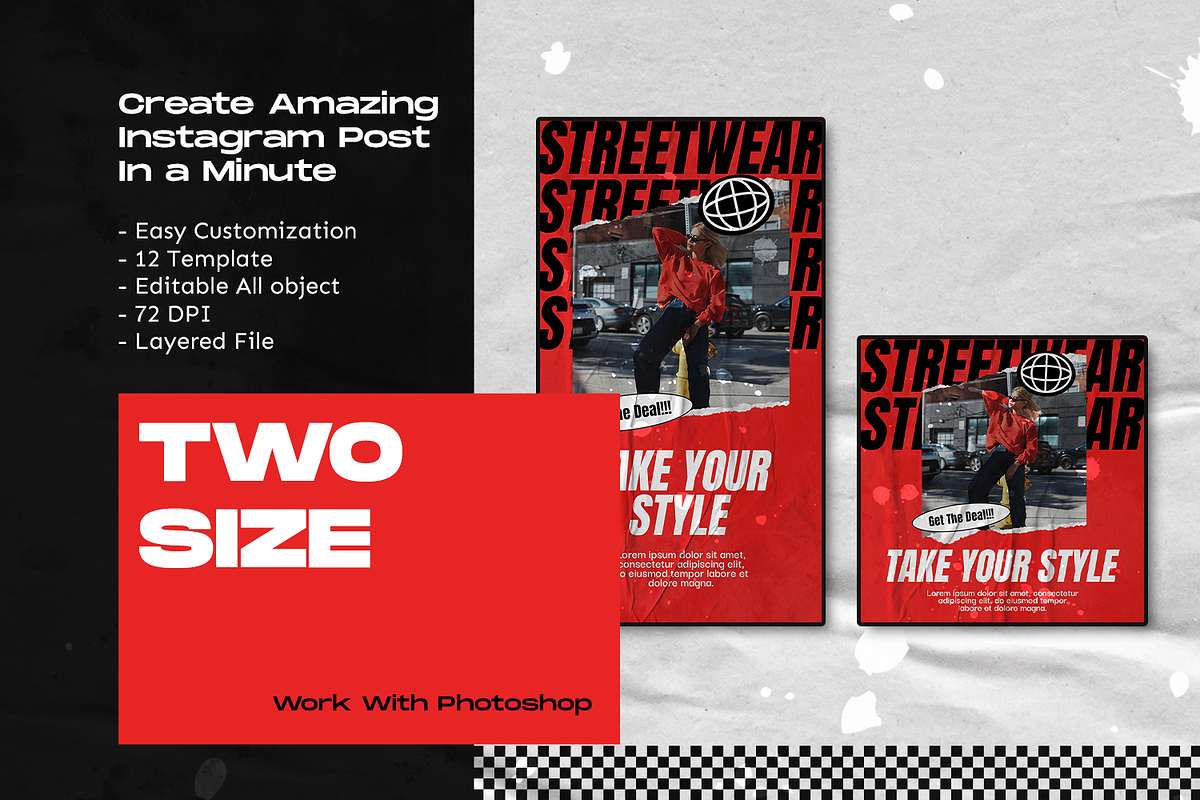 Resint Hypebeast Instagram Template, a Social Media Template by Shinra Labs (Photo 4 of 5)