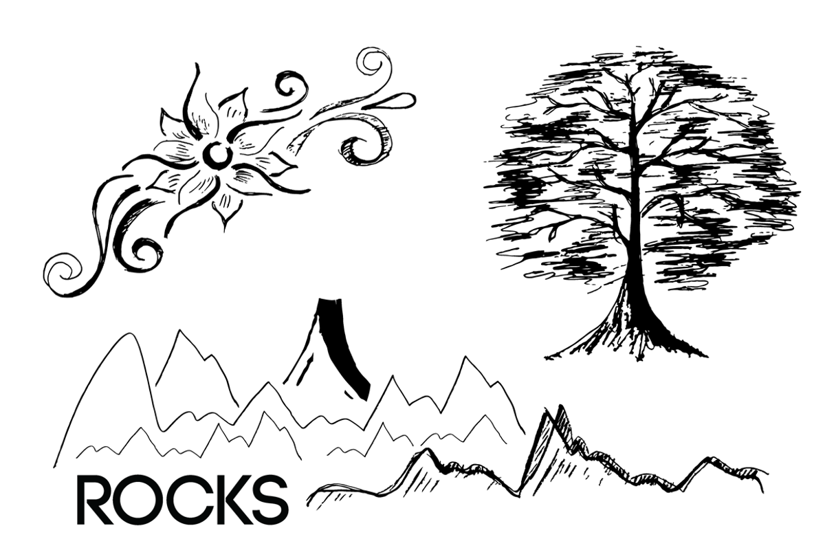 75 Hand-Drawn Flora Unique Pack, an Object Illustration by Knofe (Photo 6 of 6)