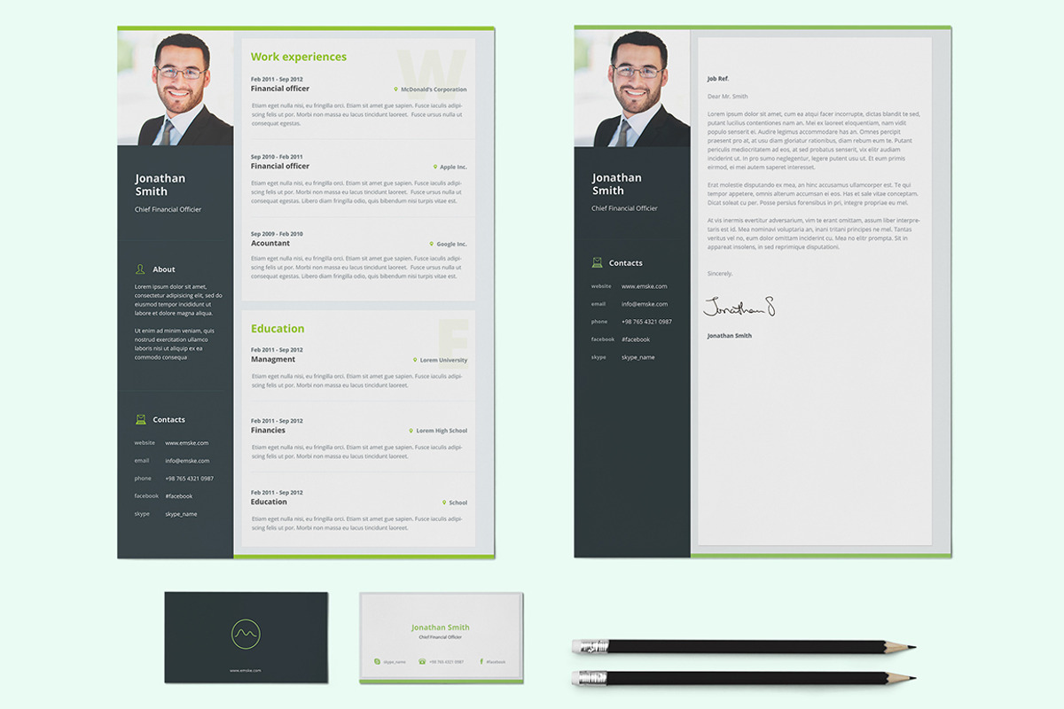 Resume / CV - Pro Material, a Resume Template by 3Angle (Photo 2 of 5)