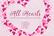 All Hearts Clipart Set, an Illustration by Maggie Stilwell Design (Thumbnail 1 of 7)
