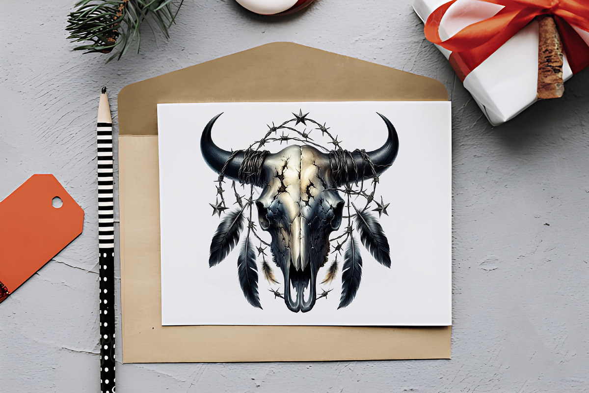 Gothic Western Cowboy Clipart, an Illustration by RobertsArt (Photo 5 of 7)