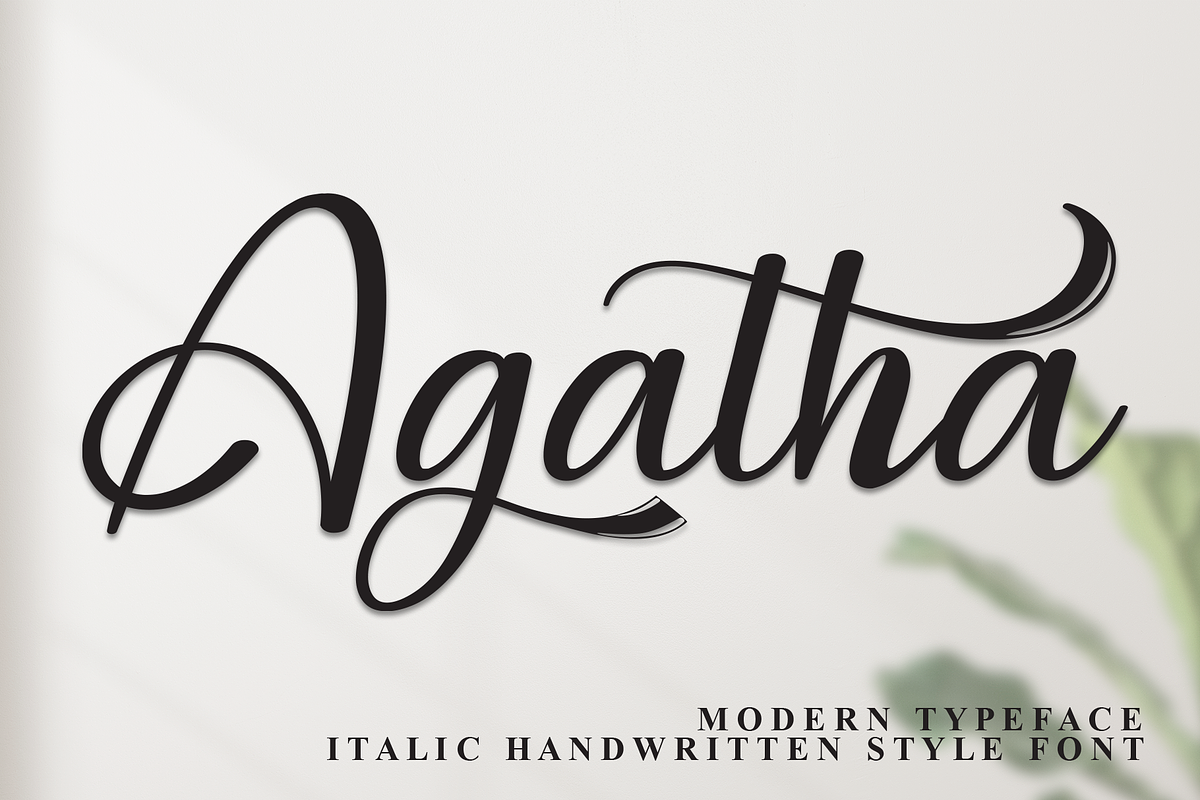 Agatha | Script Font, a Handwritten Font by Scratchones (Photo 1 of 9)