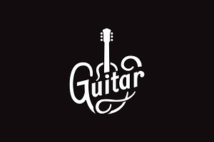 Modern Guitar Logo Design, a Branding & Logo Template by funpixel