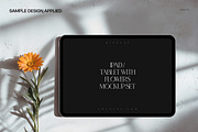 iPad Pro Flowers Display Mockup Set, an iPad Mockup by creatsy5 (Thumbnail 4 of 7)