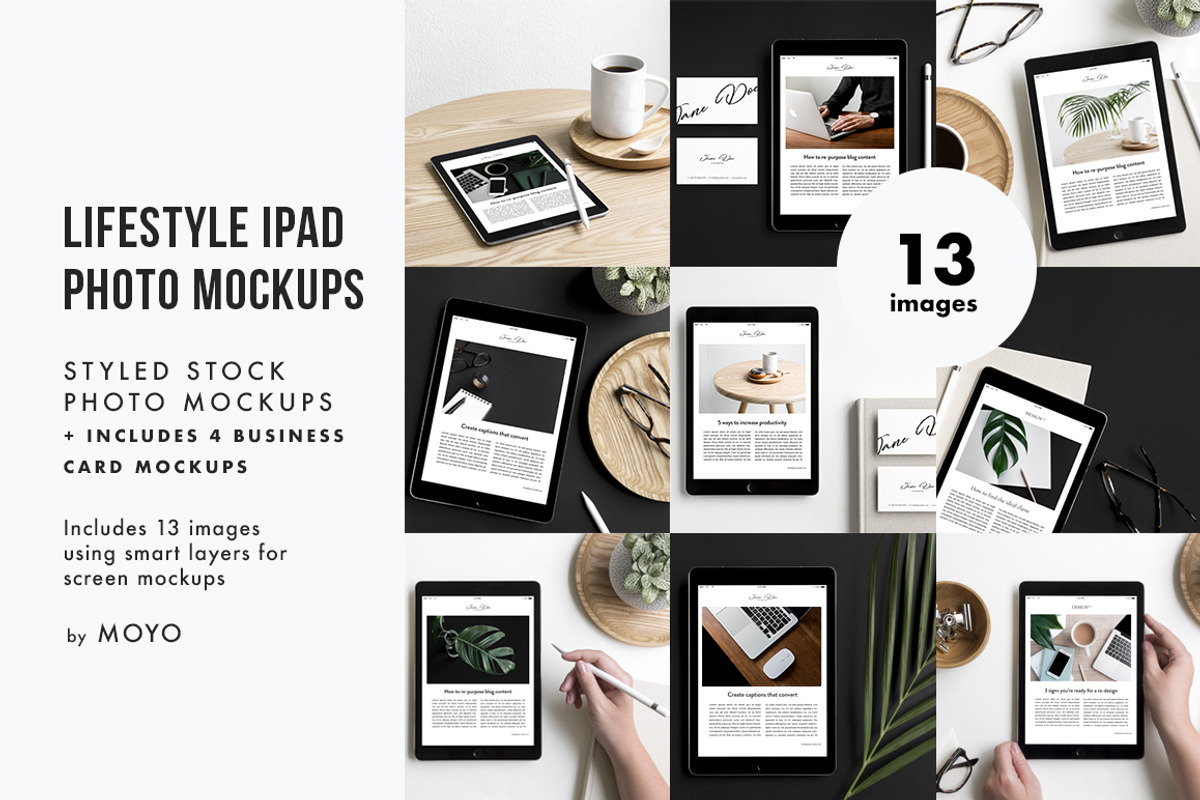 Lifestyle iPad Photo Mockups, an iPad Mockup by Moyo Studio (Photo 1 of 9)