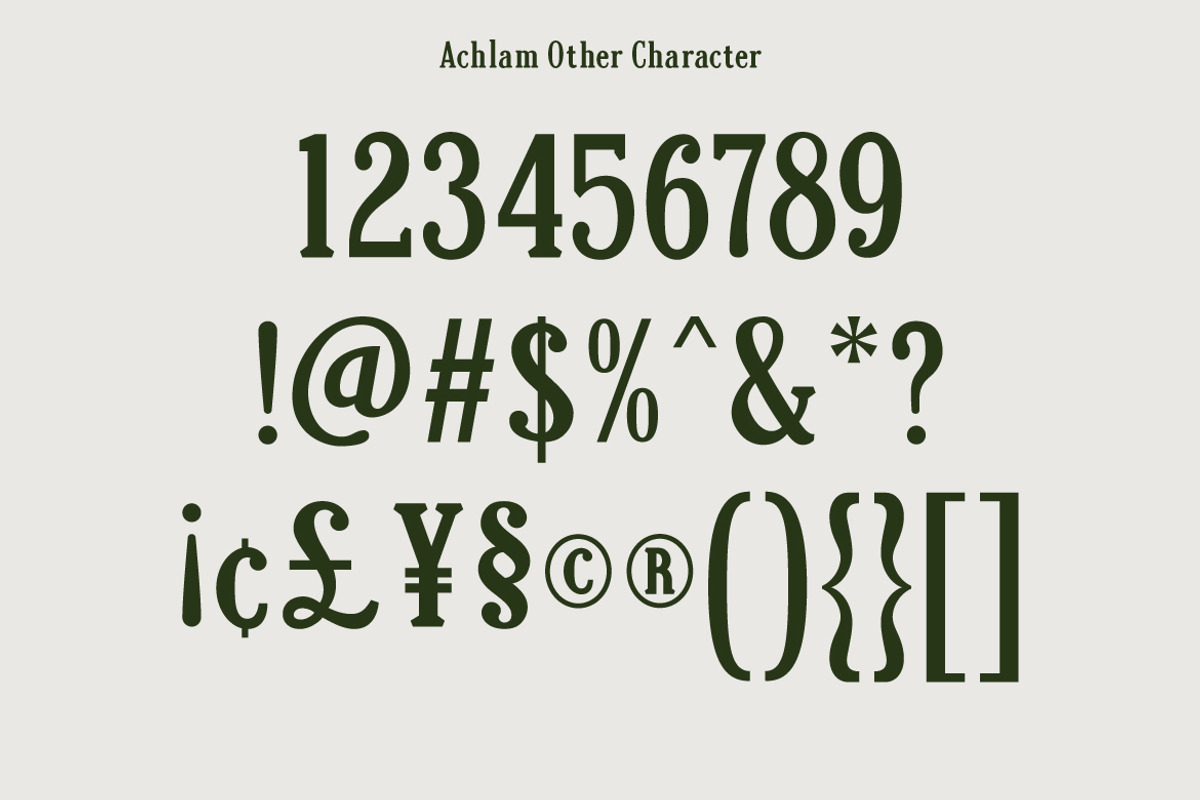 Achlam, a Serif Font by Nian Keun Studio (Photo 7 of 16)