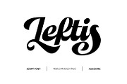 Leftis, a Script Font by Naksatra (Thumbnail 1 of 14)