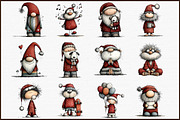 Quirky Santa Claus Clipart, an Illustration by Sublimation Artist (Thumbnail 3 of 6)