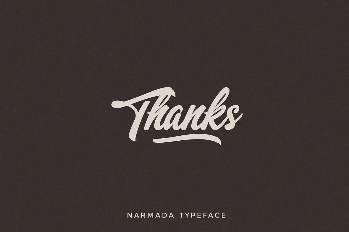 Narmada Typeface, a Script Font by ngene, image size:1200x800
