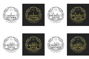 44 Linear City Badges, an Outline Icon by Kursat Unsal (Thumbnail 20 of 25)