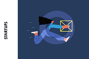 Startups flat vector illustrations, a Templates & Theme by Grivina's shop (Thumbnail 16 of 45)