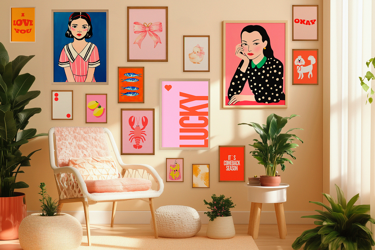 85 Eclectic Art Prints, a Background Graphic by Ann Creative (Photo 3 of 12)