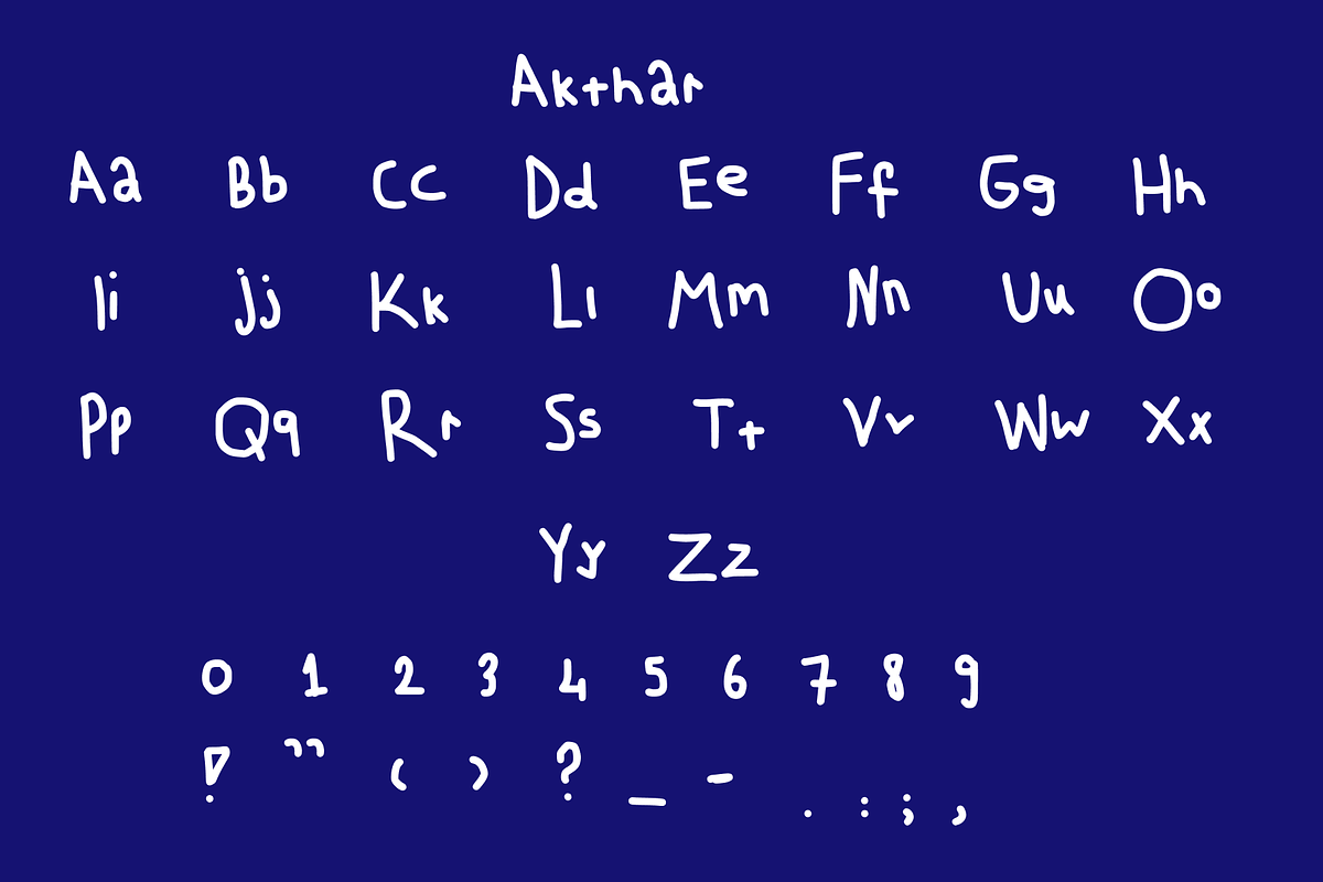 Akthar, TTF, a Handwritten Font by Layl Atelier (Photo 6 of 6)