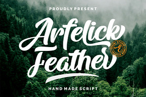 Arfelick Feather Handmade Script