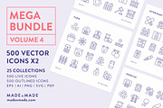 4x Mega Bundle (25% off) Line Icons, an Outline Icon by Made by Made (Thumbnail 5 of 25)