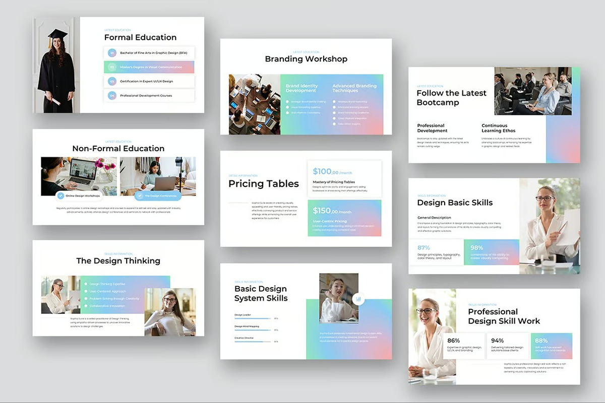 CV & Resume Keynote Templates, a Presentation Template by Fit-tee (Photo 6 of 10)