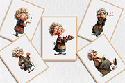 Quirky Grandma Clipart, an Illustration by Rose Art (Thumbnail 5 of 6)