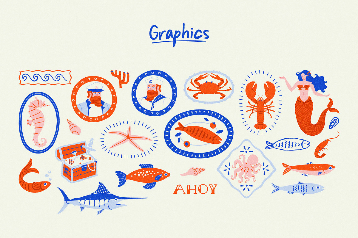 Sea Story: Graphics & Patterns, a Pattern Graphic by Dedraw Studio (Photo 2 of 15)