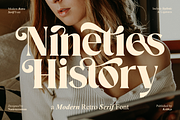 Nineties History - Retro Serif Font, a Serif Font by Keithzo (Thumbnail 1 of 8)