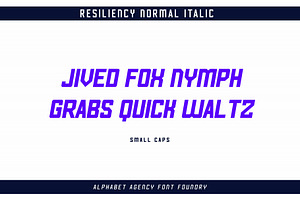 RESILIENCY FONT FAMILY