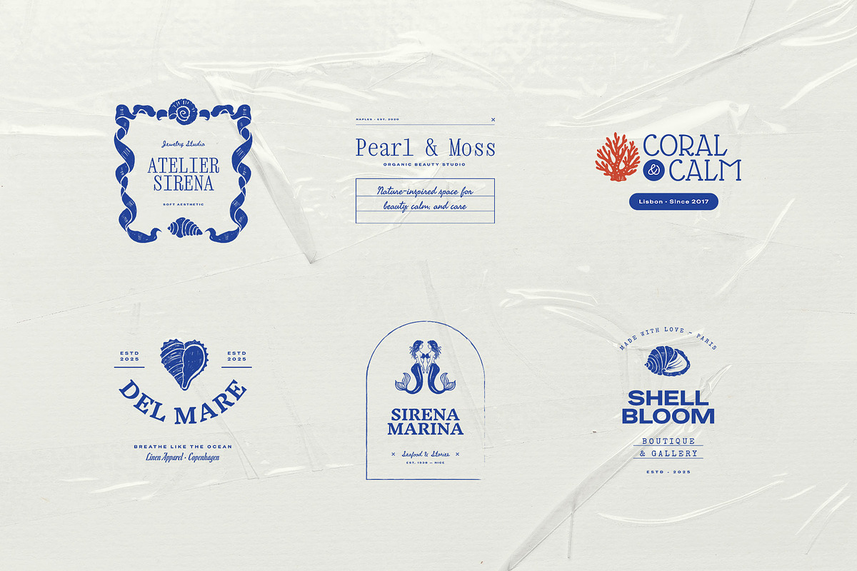 Ocean | Logo & Illustration Kit, a Branding & Logo Template by KetteCreate (Photo 8 of 20)