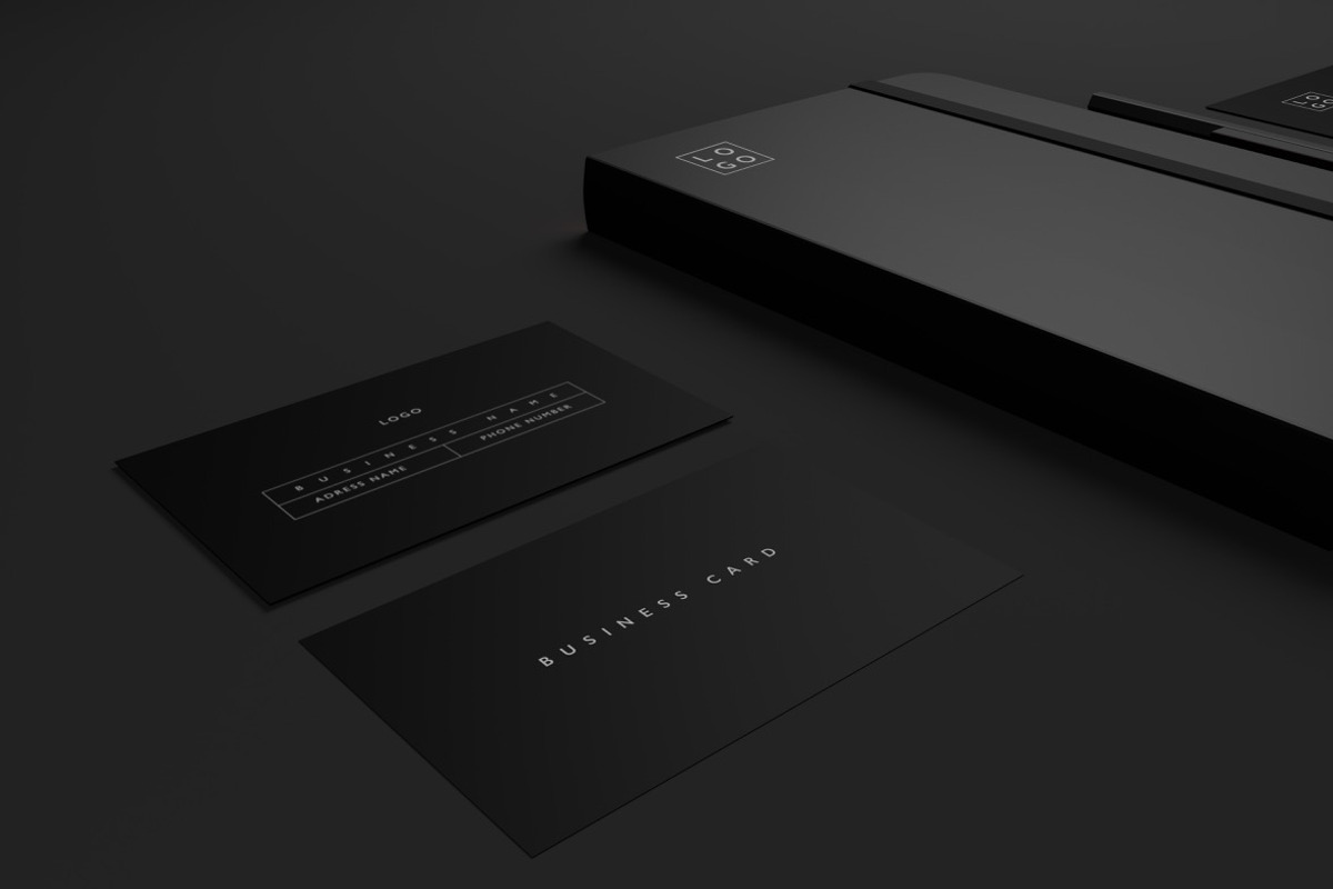 10 Minimal Black Stationary Mockups, a Print Template by S48 Mockups (Photo 2 of 10)