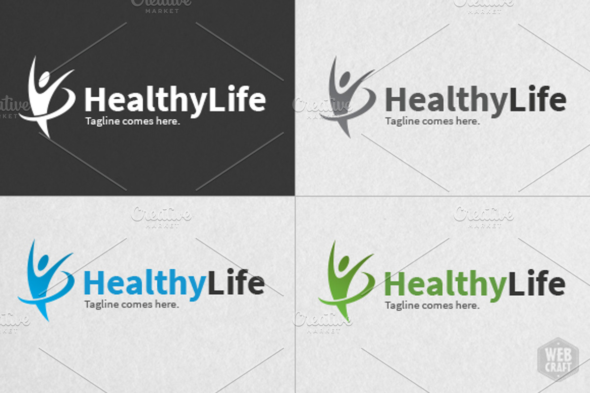 Healthy Life Logo Template, a Branding & Logo Template by WebCraft (Photo 4 of 4)