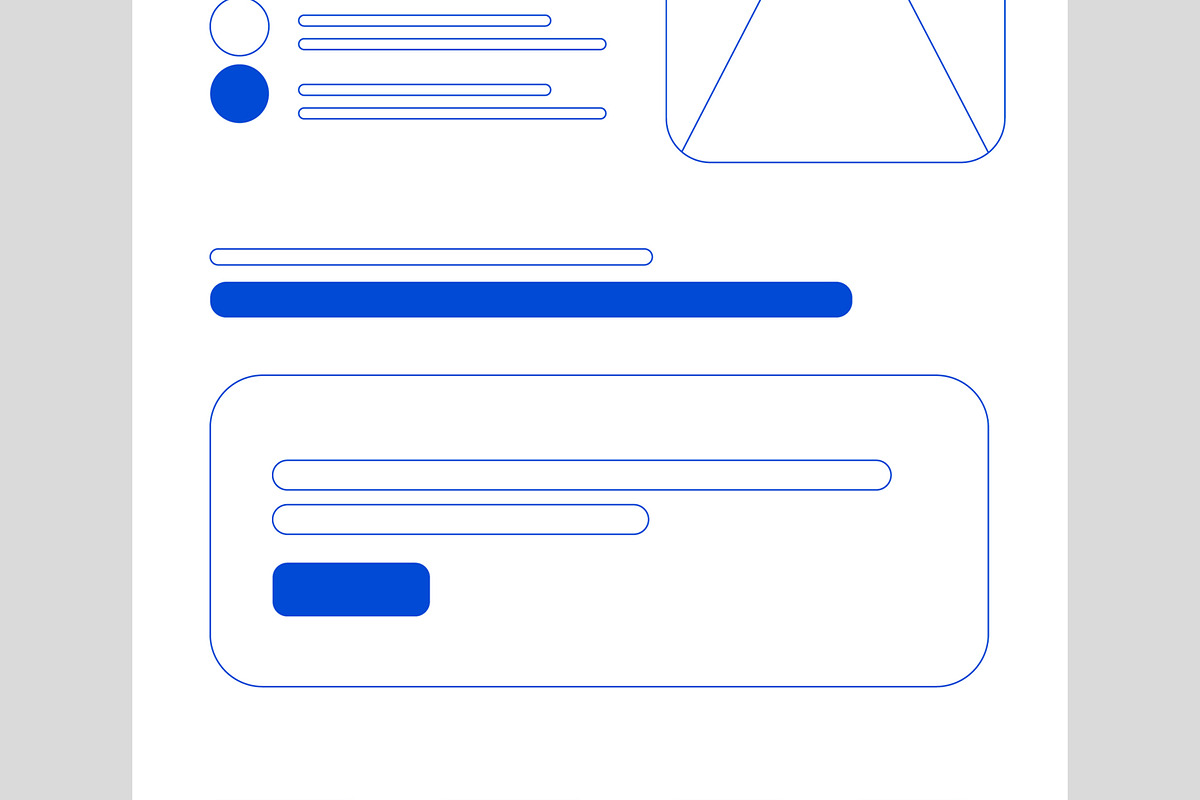 Line Wireframe Landing Page, a Landing Page Template by ContestDesign (Photo 5 of 6)