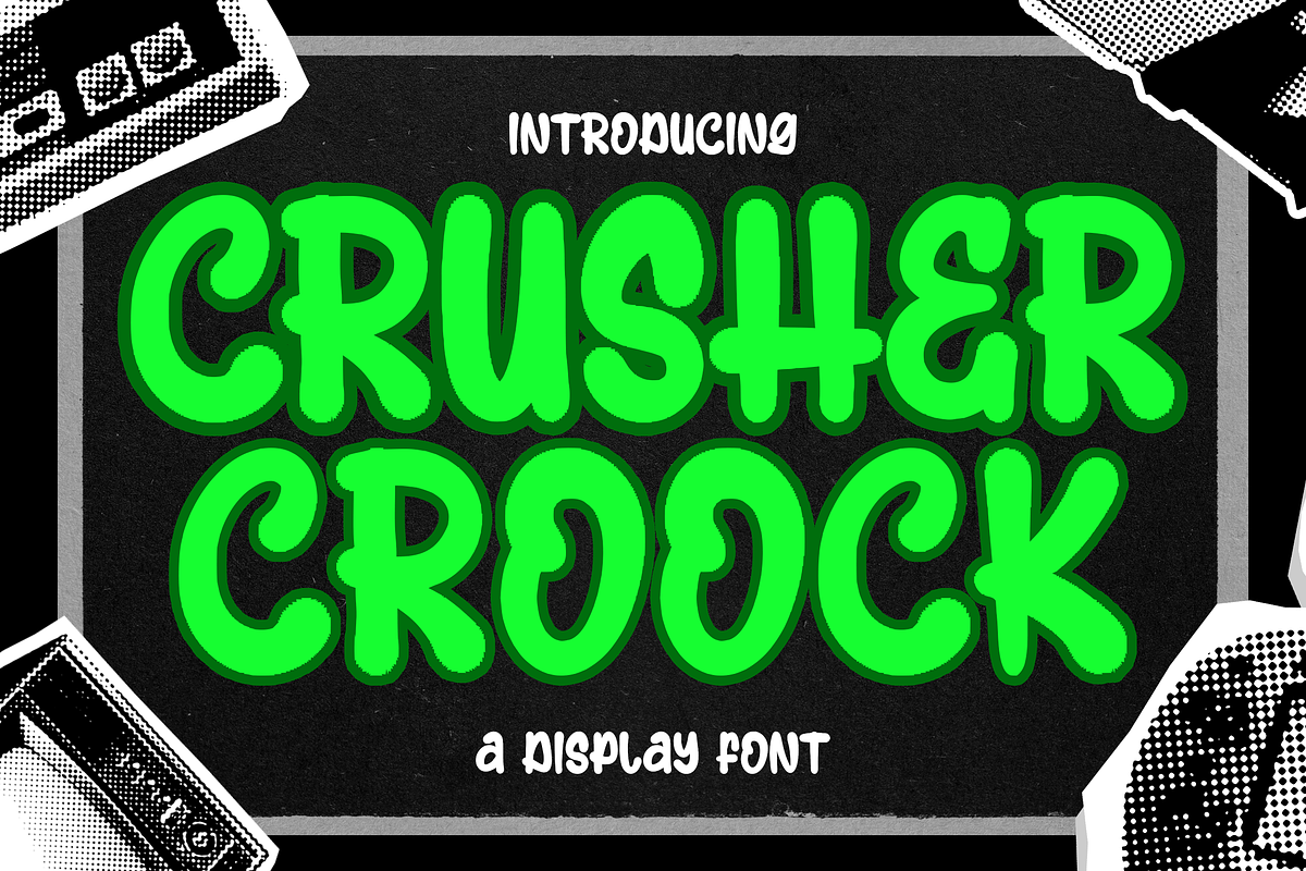Crusher Croock Marker Graffiti Displ, a Handwritten Font by dansdesign (Photo 1 of 8)