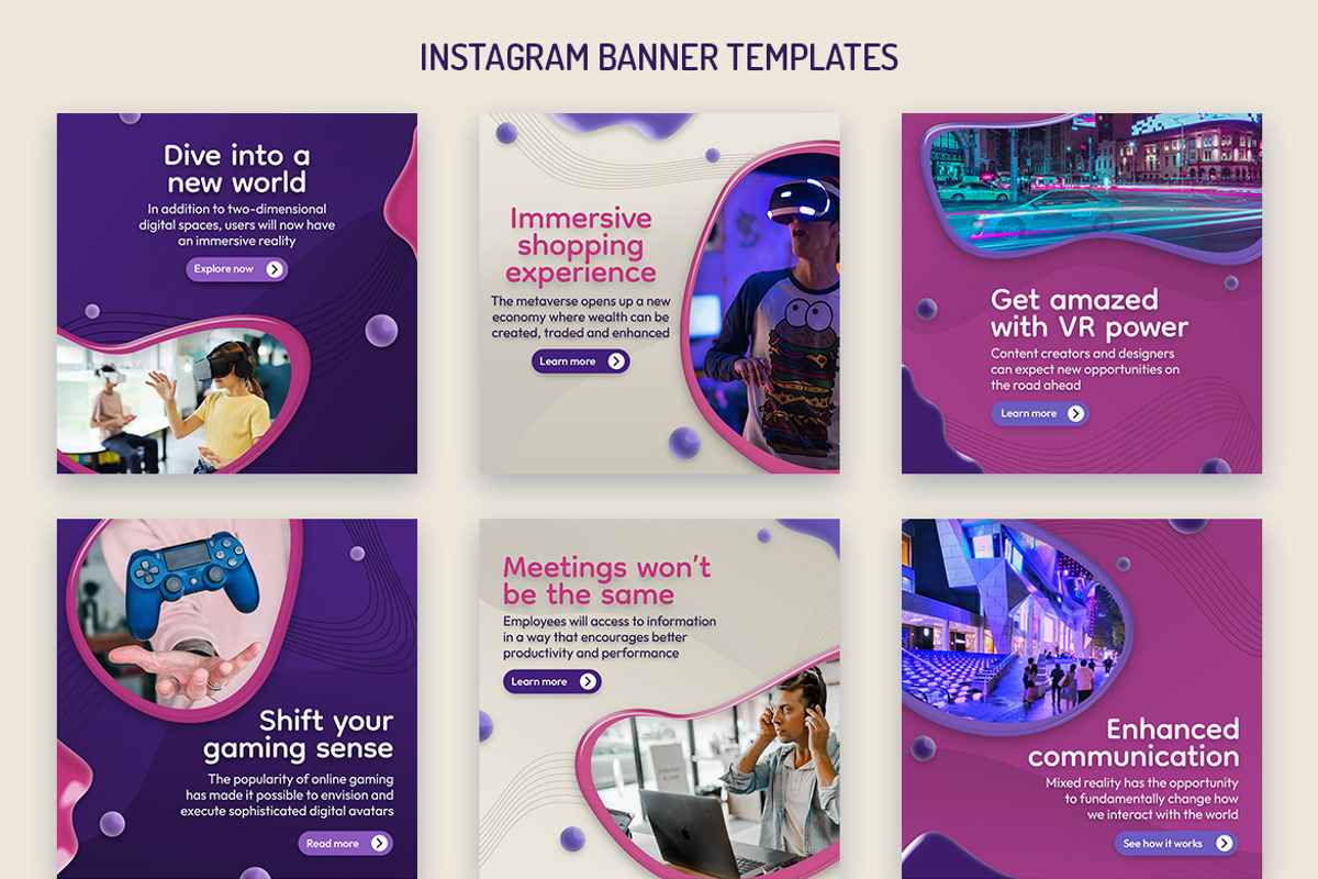 Social Media Kit - Metaverse, a Social Media Template by Brandify Studio (Photo 2 of 4)