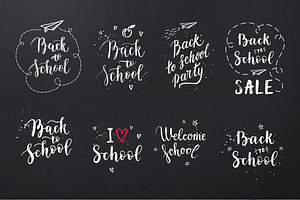 8 School overlays & logo