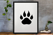 Animal Paw Silhouette SVG, an Animal Illustration by newminddesign (Thumbnail 3 of 3)