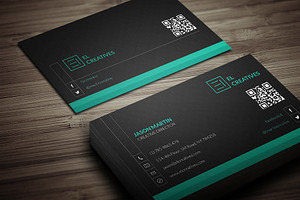 Light Dark Corporate Business Card