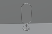 Oval Sign Stand Mockup 3D Model, an Object 3D Model by Dudukbersama (Thumbnail 2 of 2)