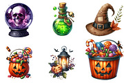 Halloween Clipart, an Illustration by DreamArtGraphic (Thumbnail 4 of 5)