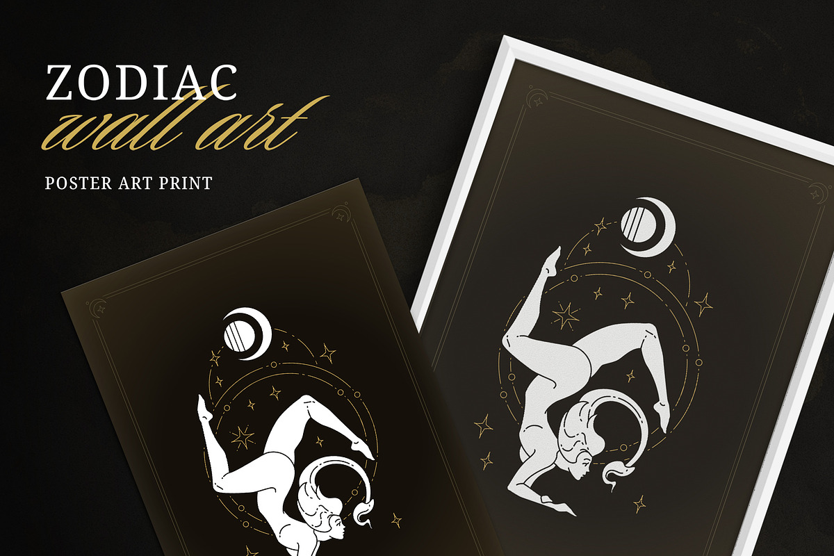 Scorpio Zodiac Wall Art, a Person Illustration by Vasya Kobelev (Photo 1 of 7)