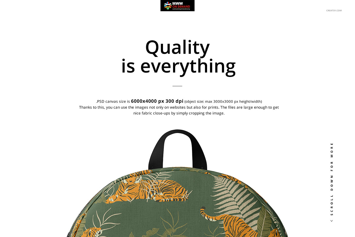 Polyester Backpack Mockup Set, a Merchandise Mockup by creatsy5 (Photo 2 of 7)