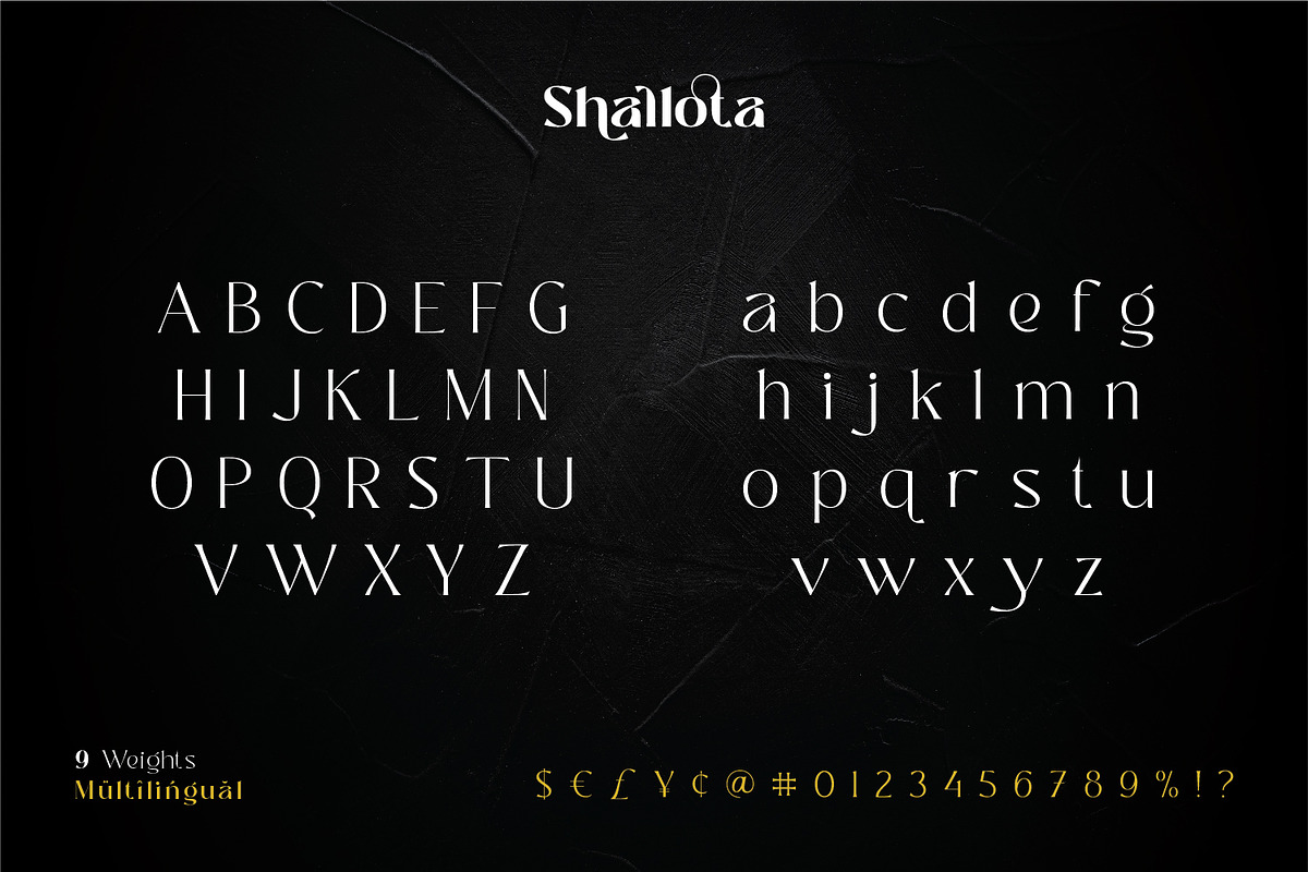 Shallota - Stylish Display Font, a Sans Serif Font by Ekahermawan (Photo 10 of 13)