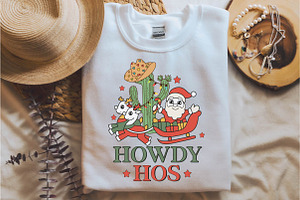 Retro Howdy Christmas Sublimation