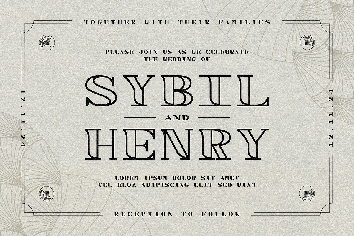 Spasi Decorative Wide Serif + Extras, a Serif Font by The Good Store (Photo 7 of 10)