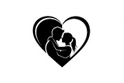 Couple Love Heart Silhouette Bundle, an Illustration by Amazin_art (Thumbnail 40 of 51)