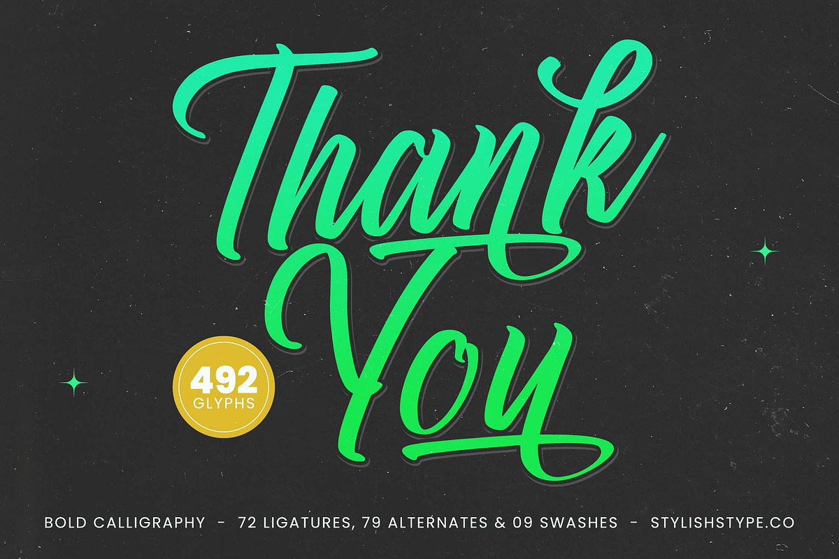 Juntink Sunday Bold Calligraphy Font, a Script Font by stylishtype.co (Photo 20 of 20)