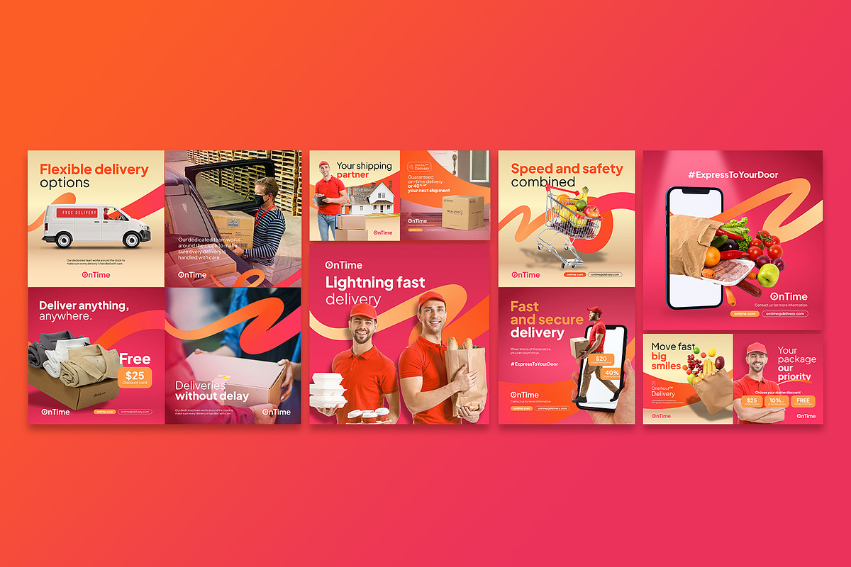 Shipping Delivery Service Instagram, a Social Media Template by Louds Studio (Photo 4 of 5)