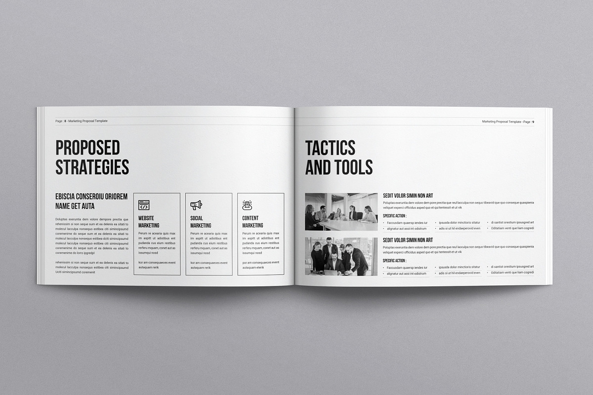 Marketing Proposal Landscape, a Presentation Template by E-Type (Photo 4 of 7)