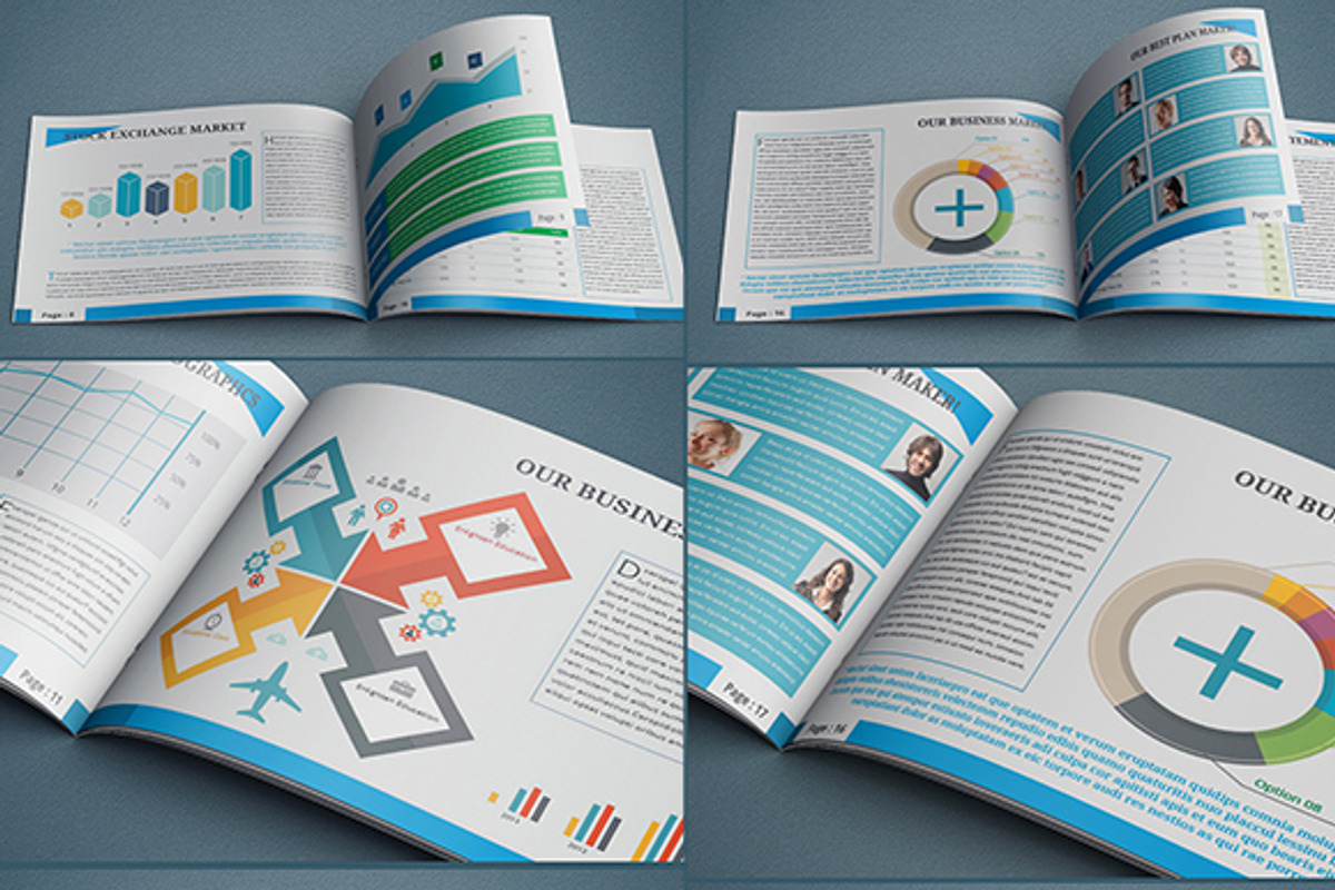 InDesign Annual Report Template, a Brochure Template by Design_Fx (Photo 4 of 4)