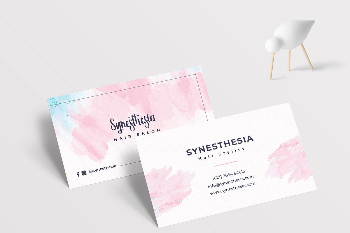 Hair Stylist Business Card, a Business Card Template by TelaTemplates (Photo 6 of 7)