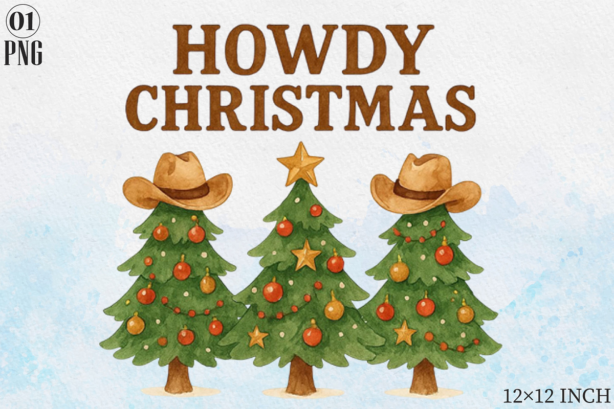 Howdy Christmas Sublimation Png, a Graphic by Libby Wishes (Photo 1 of 6)