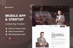 Landing Page Mobile App Start-up